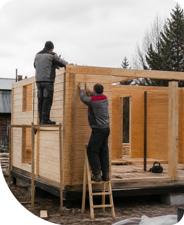 Строительство построек из бруса под ключ в Королёве недорого